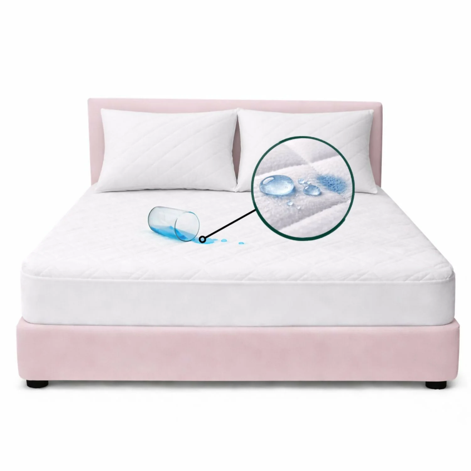 Combo protector colchon semidoble antifluido 120x190cm - Image 3