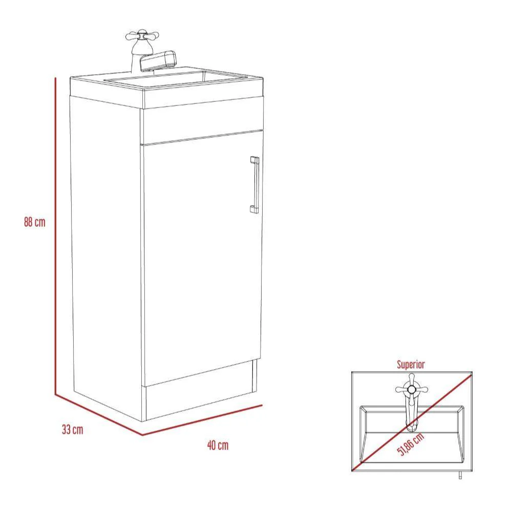 COMBO PARA BAÑO SAMOA, INCLUYE MUEBLE LAVAMANOS Y GABINETE - Image 4