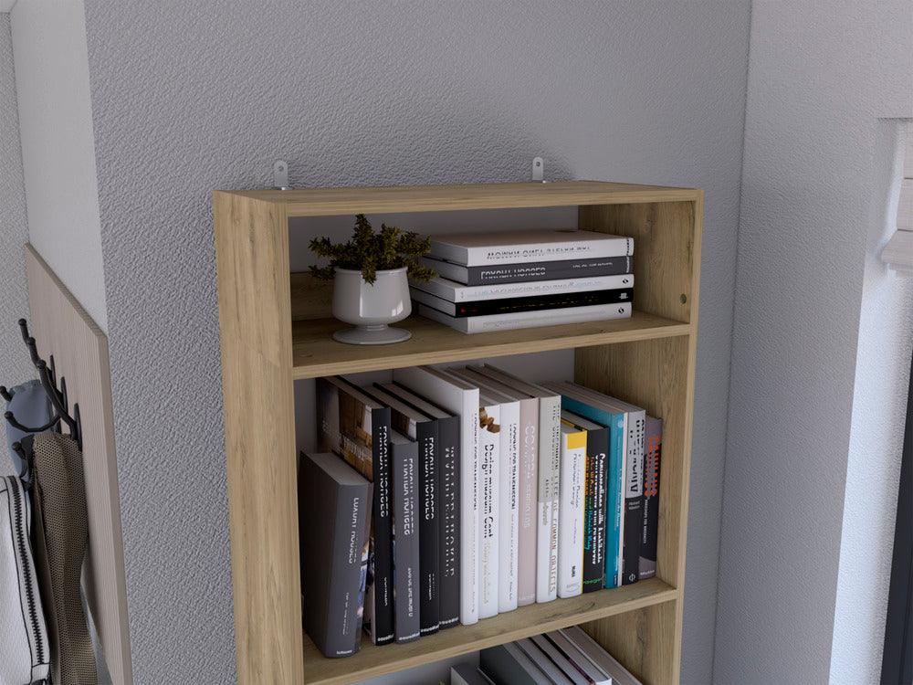 COMPLEMENTO DE BIBLIOTECA HOME, MACADAMIA Y BLANCO DUQUEZA, PARA ADICIONAR UN COMPARTIMIENTO A TUS ESPACIOS - Image 6