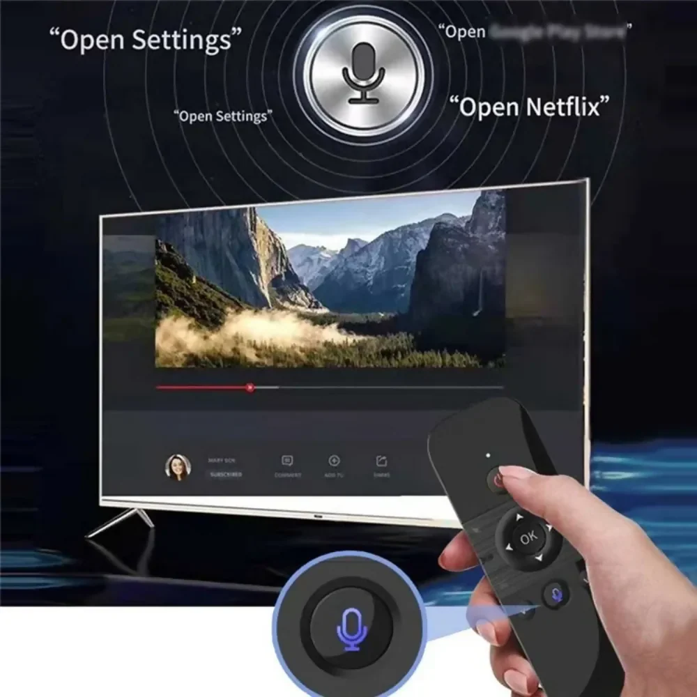 CONTROL REMOTO SMART TV UNIVERSAL AIR MOUSE VOZ BLUETOOTH - Image 2