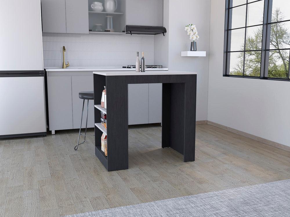 BARRA DE COCINA VICTORY, WENGUE, CON RODACHINES ZF - Image 3
