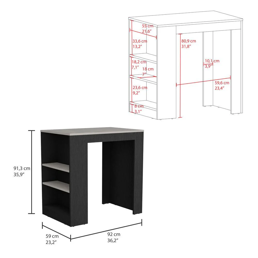 BARRA DE COCINA VICTORY, WENGUE, CON RODACHINES ZF - Image 7