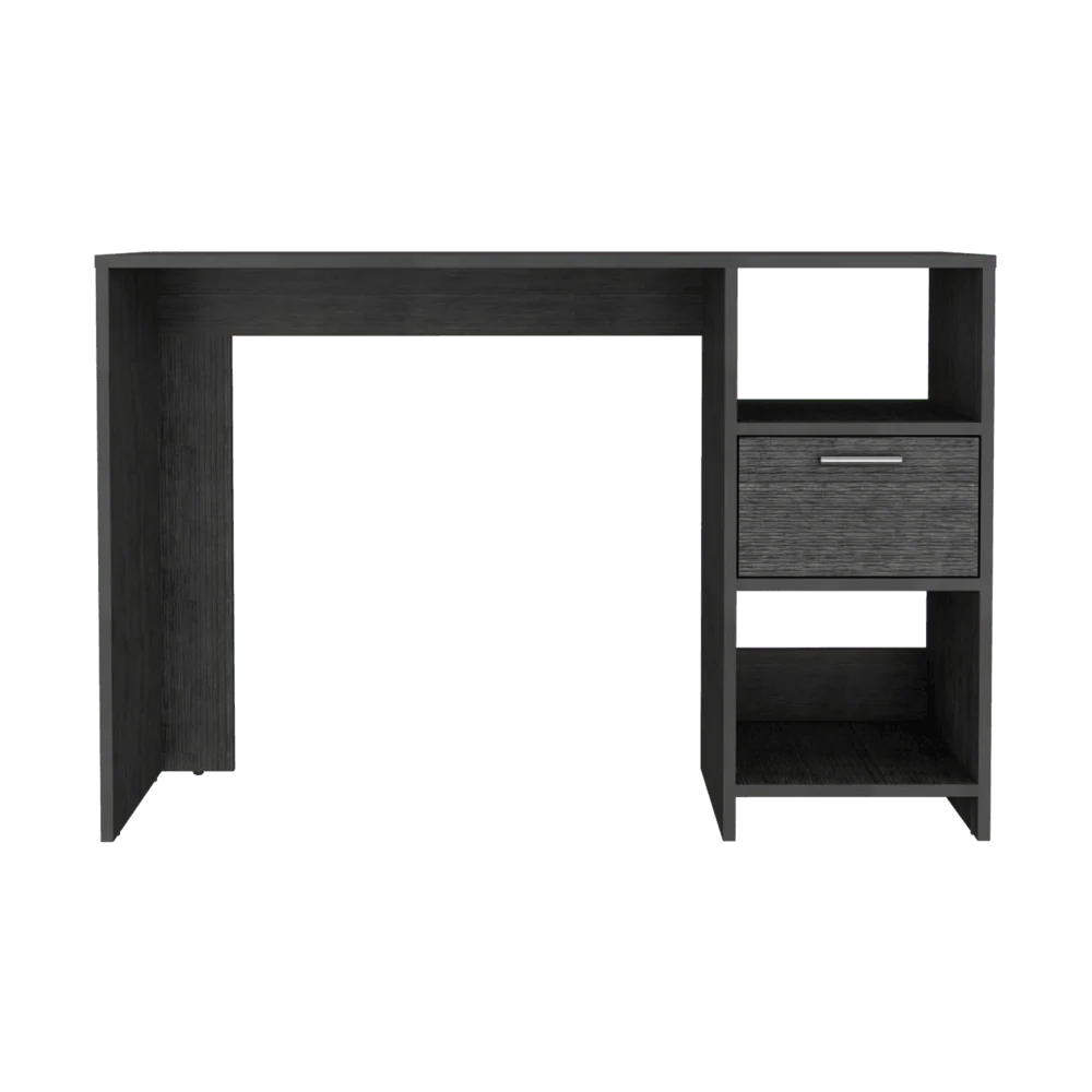 ESCRITORIO MALASIA, GRIS, CON UN CAJÓN ARCHIVADOR Y DOS ENTREPAÑOS ZF - Image 2