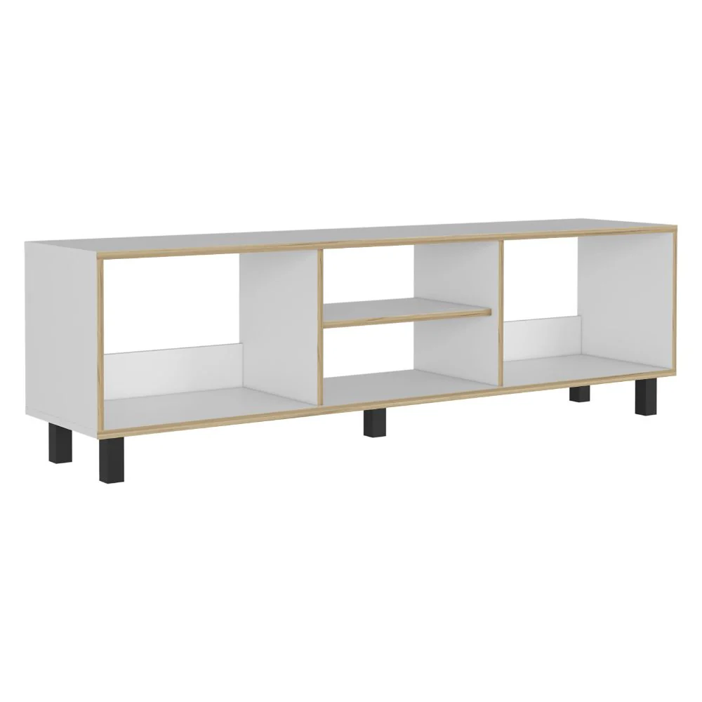 COPIA DE MESA PARA TV TUNEZ BLANCO Y CAFÉ CLARO PARA TELEVISOR HASTA 70 PULGADAS - Image 6