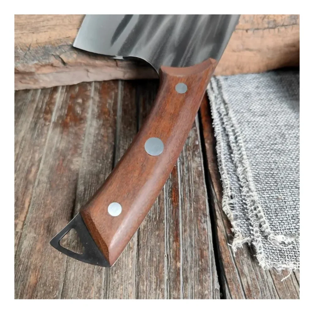 CUCHILLO PROFESIONAL HACHA COCINA ACERO INOXIDABLE JAPONÉS - Image 4