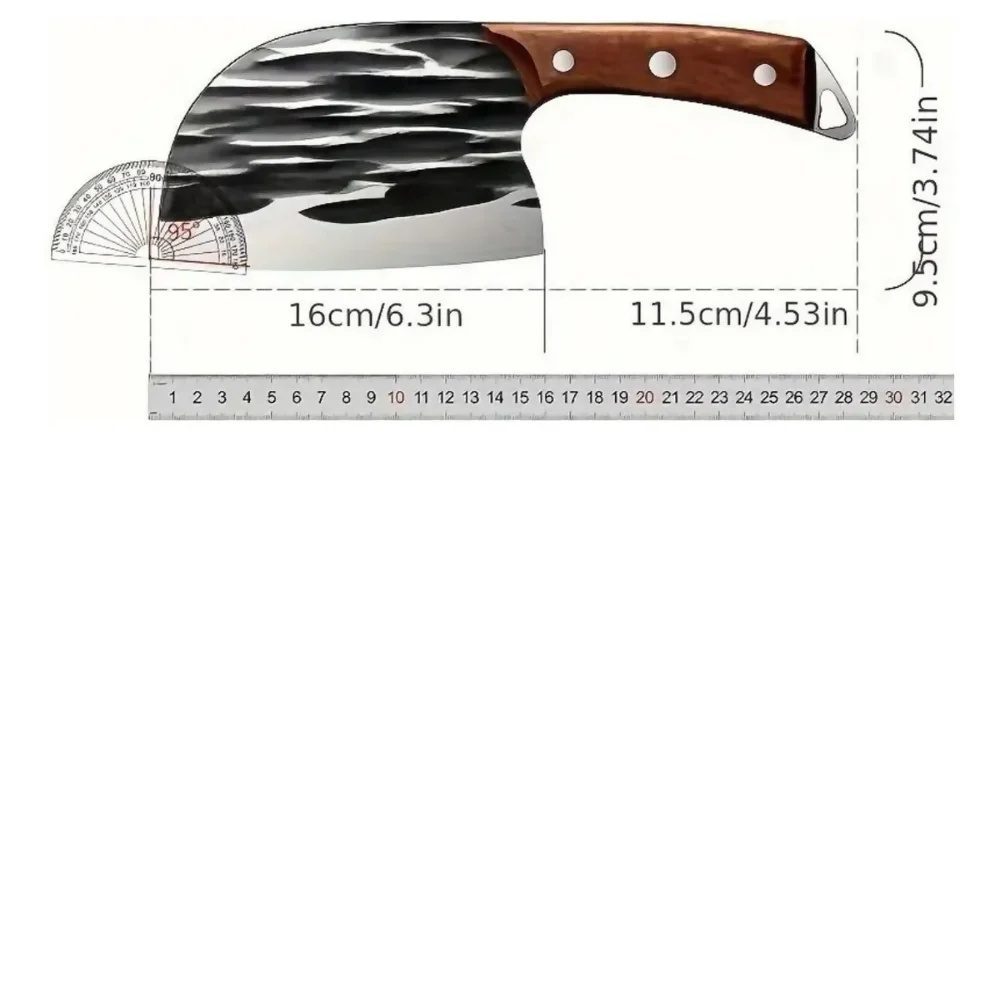 CUCHILLO PROFESIONAL HACHA COCINA ACERO INOXIDABLE JAPONÉS - Image 6