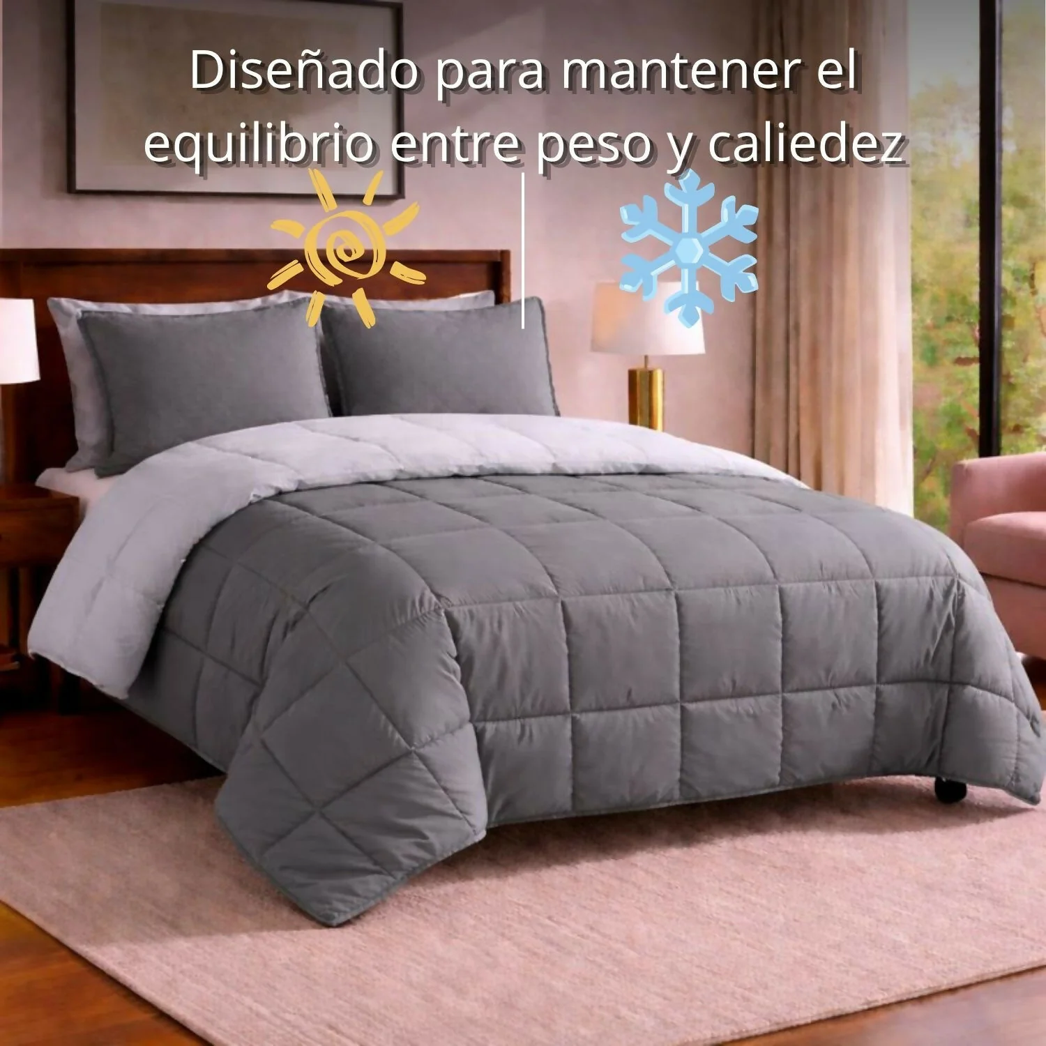 Edredon cubrelecho semidoble doble faz - Image 18
