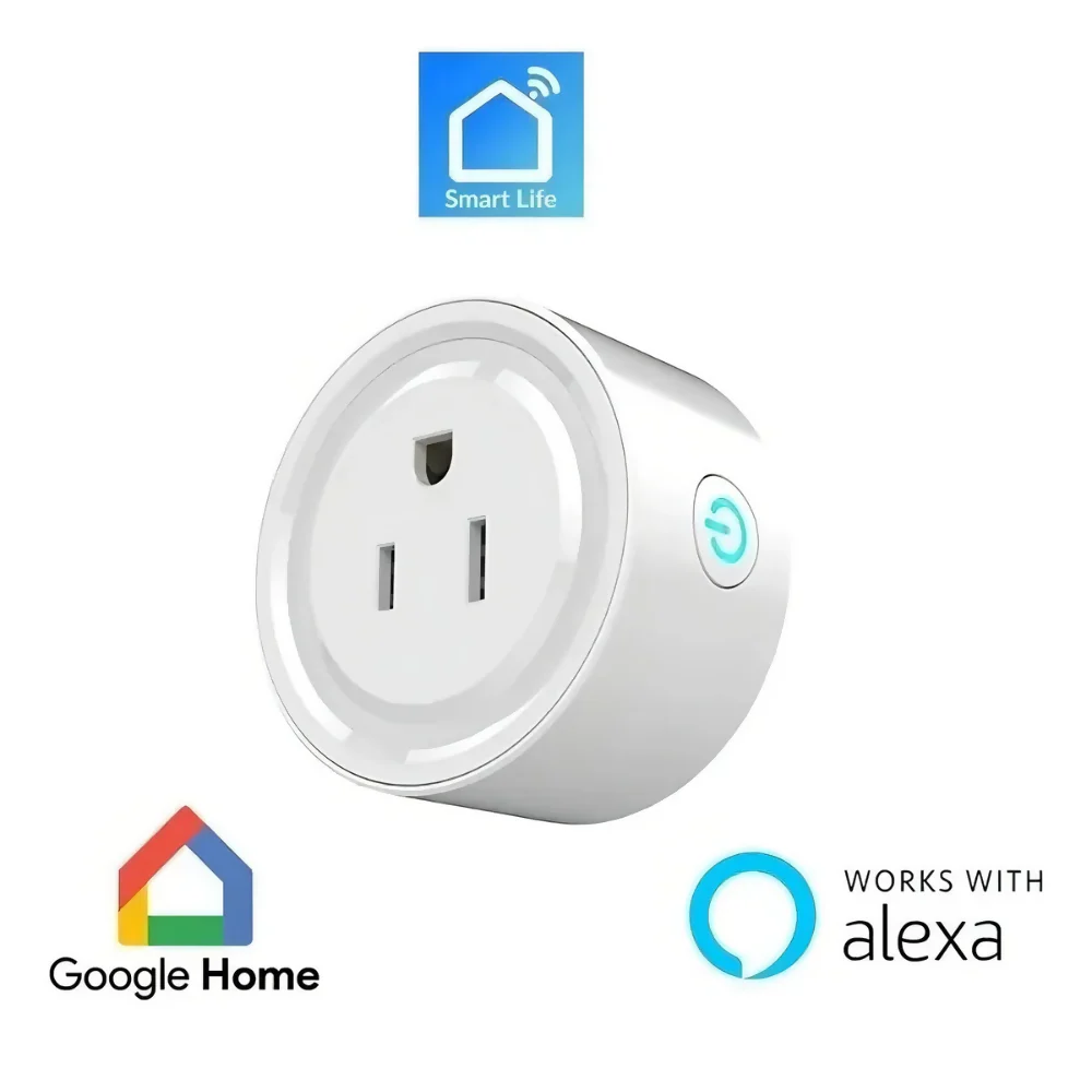 ENCHUFE INTELIGENTE TECNOHOGARJS ALEXA TUYA WIFI BLANCO ASISTENTE VIRTUAL - Image 3