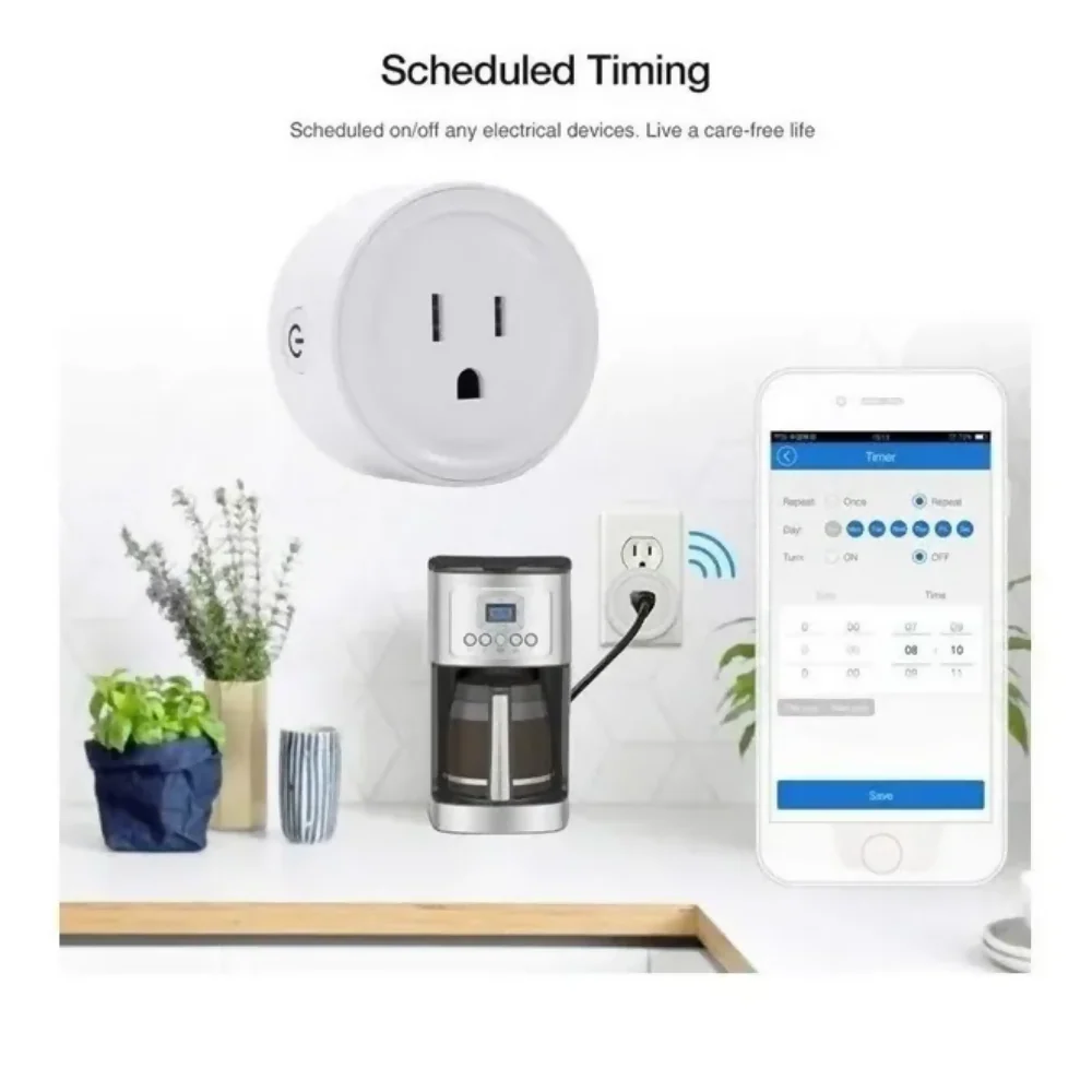 ENCHUFE INTELIGENTE TECNOHOGARJS ALEXA TUYA WIFI BLANCO ASISTENTE VIRTUAL - Image 4