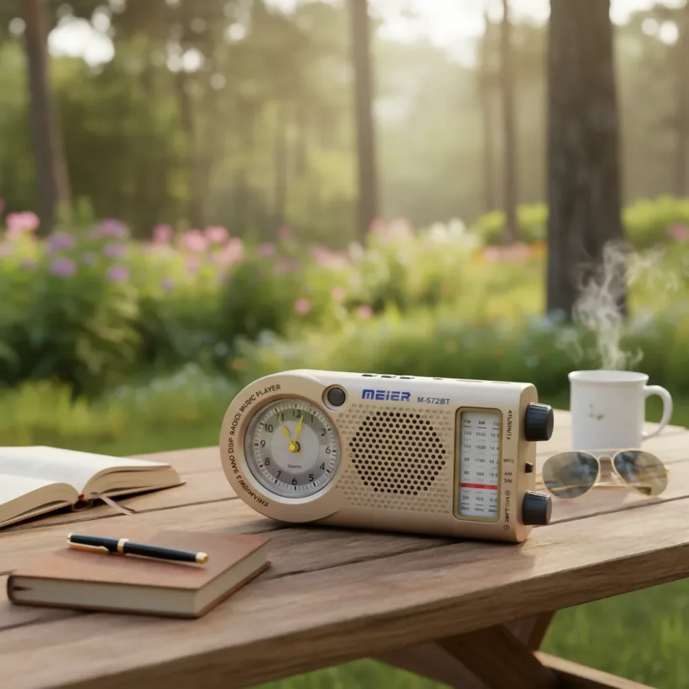 ENERGY PLUS RADIO 100701 AM FM LARGO ALCANCE CON BLUETOOTH BEIGE METÁLICO - Image 3