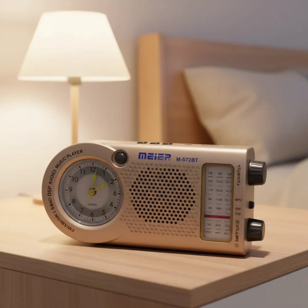 ENERGY PLUS RADIO 100701 AM FM LARGO ALCANCE CON BLUETOOTH BEIGE METÁLICO - Image 4