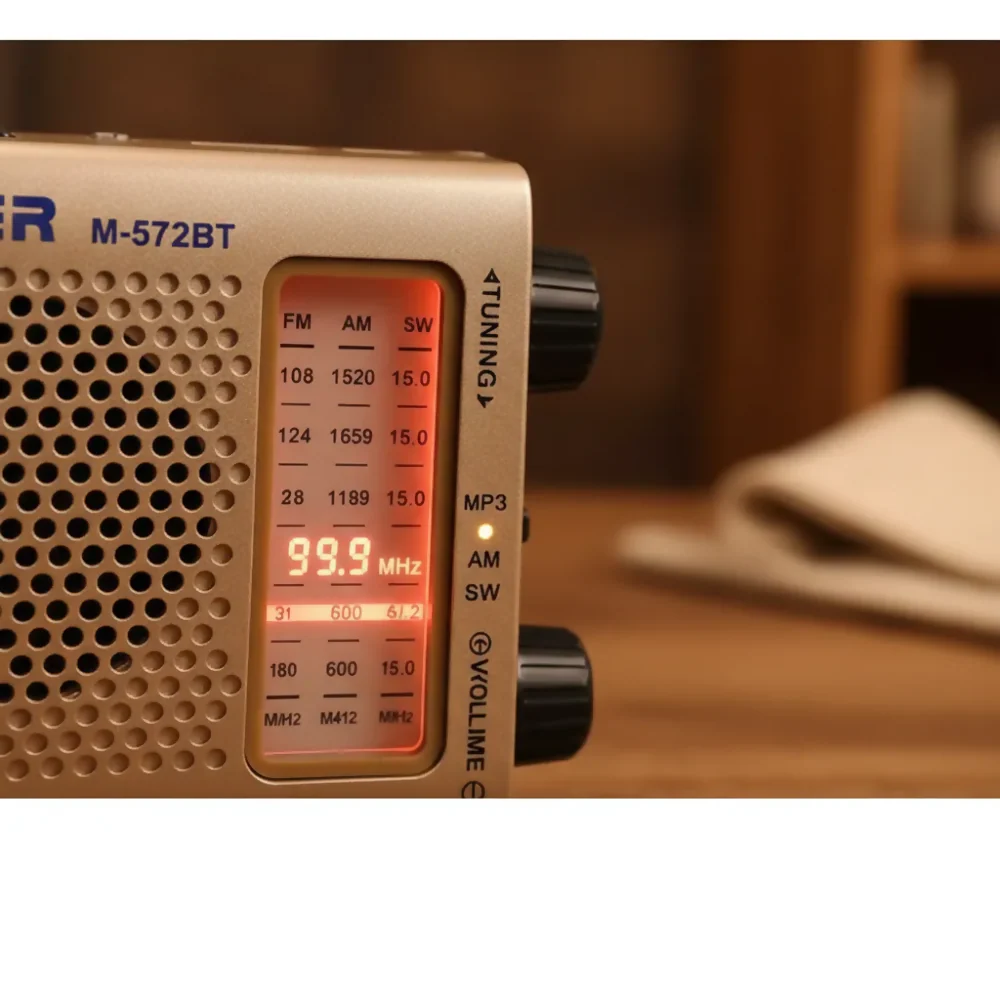 ENERGY PLUS RADIO 100701 AM FM LARGO ALCANCE CON BLUETOOTH BEIGE METÁLICO - Image 6