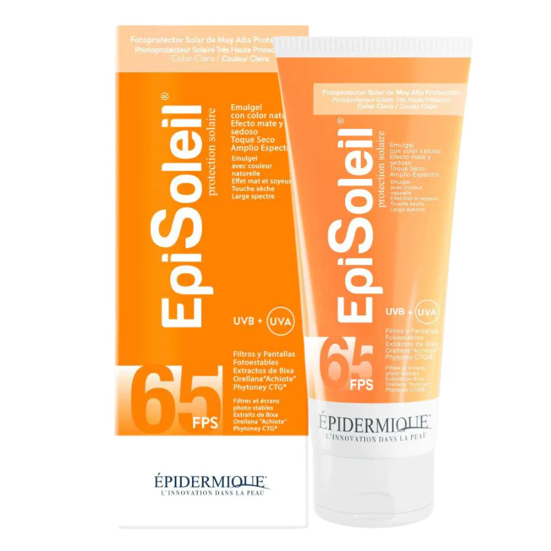 EPISOLEIL FOTOPROTECTOR SOLAR COLOR CLARO FPS 65+ X 70G