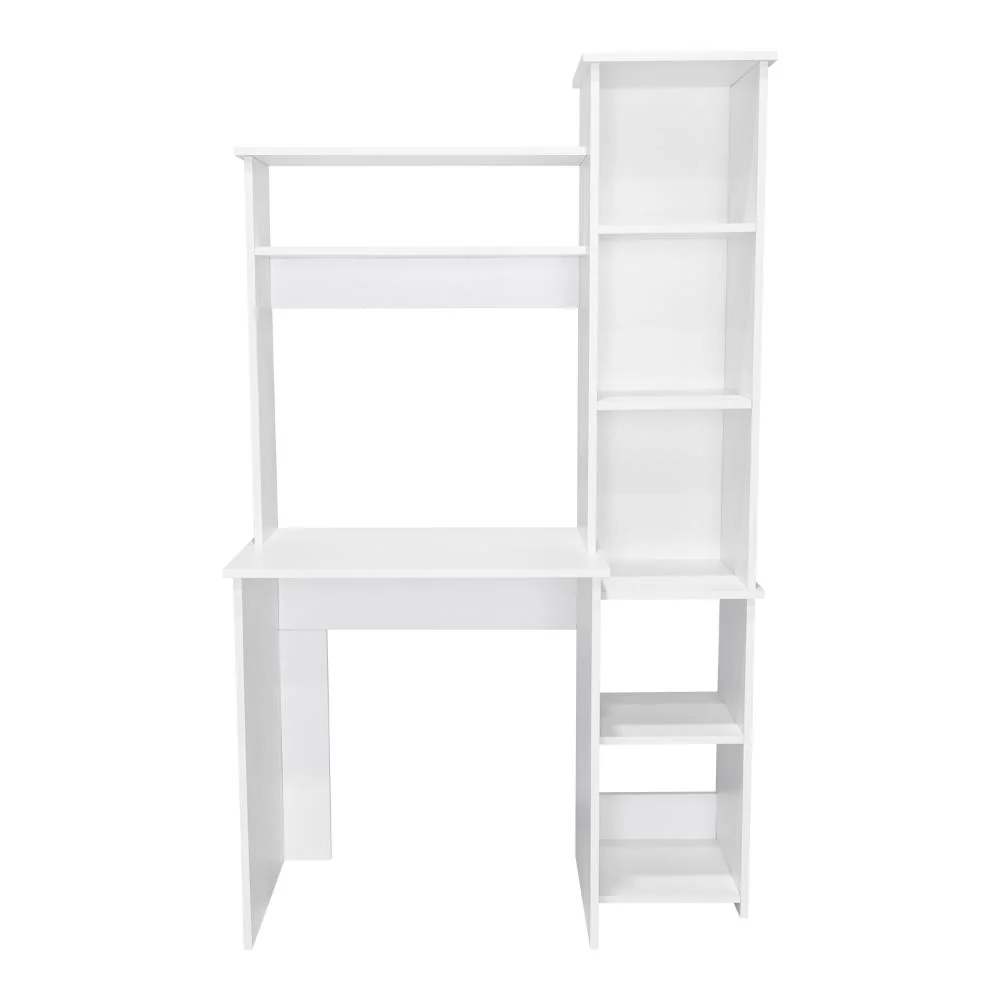ESCRITORIO CERÍN, BLANCO, CON SEIS ENTREPAÑOS Y GRAN ESPACIO DE ALMACENAMIENTO ZF - Image 5