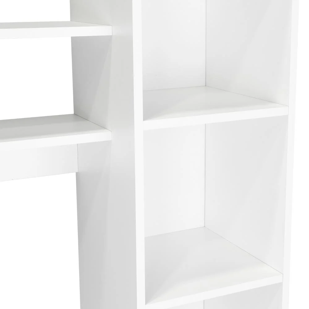ESCRITORIO CERÍN, BLANCO, CON SEIS ENTREPAÑOS Y GRAN ESPACIO DE ALMACENAMIENTO ZF - Image 9