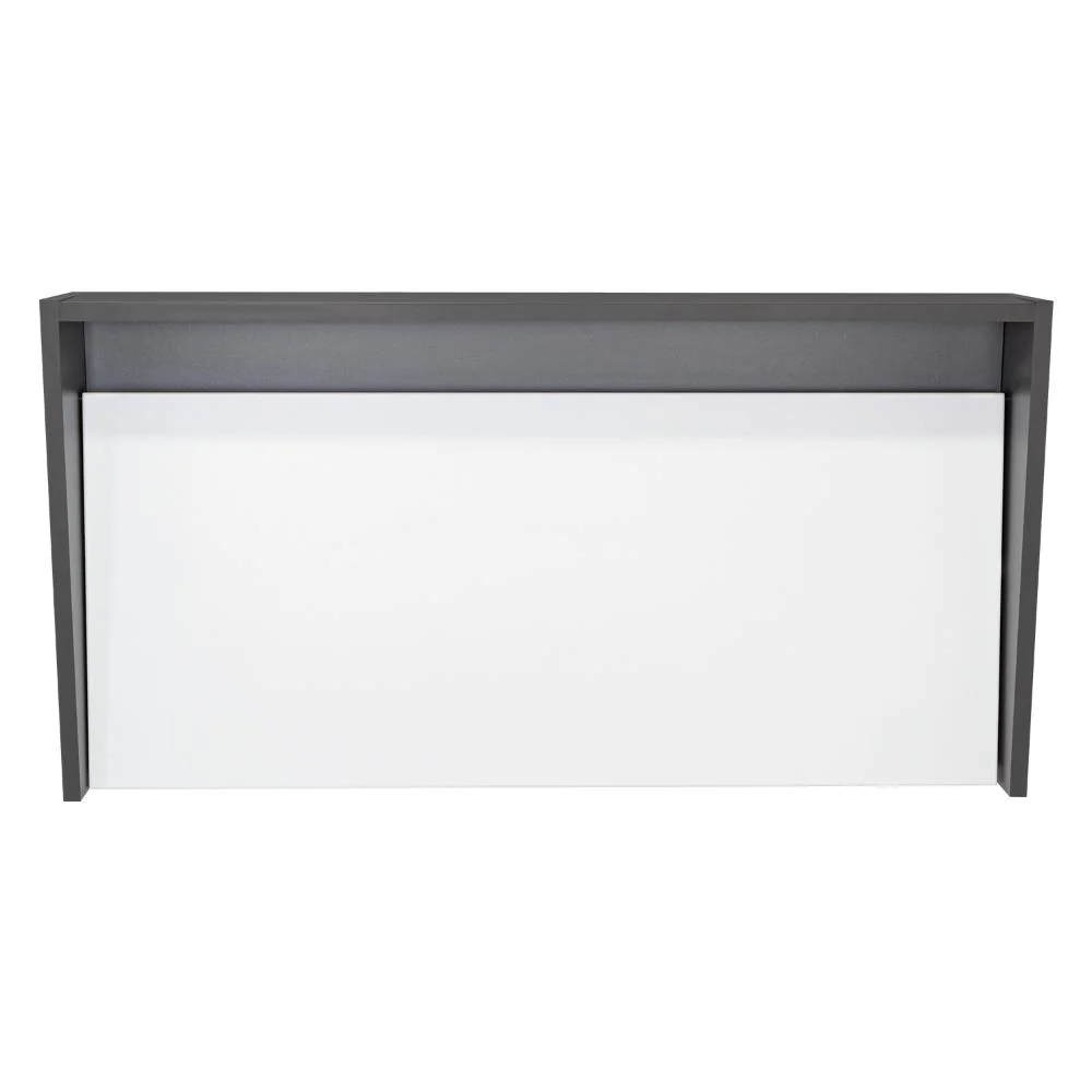 ESCRITORIO COLGANTE FRELLO, PLATA OSCURO Y BLANCO, CON ESPACIO PARA ARTÍCULOS DE ESTUDIO - Image 7