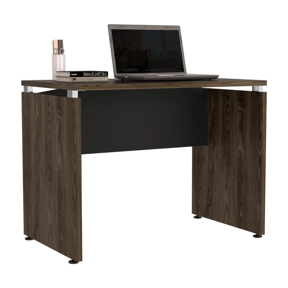 ESCRITORIO CONCEPT 100, WENGUE Y CHOCOLATE, CON AMPLIA SUPERFICE