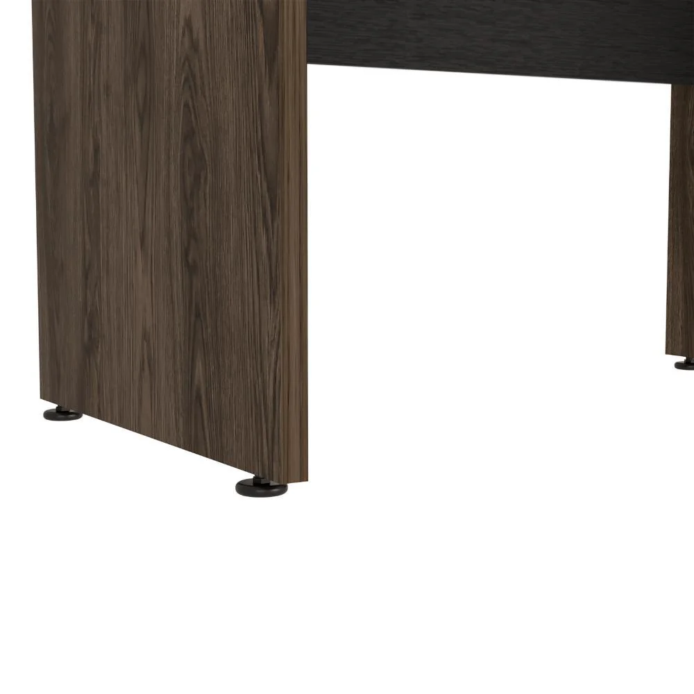 ESCRITORIO CONCEPT 100, WENGUE Y CHOCOLATE, CON AMPLIA SUPERFICE - Image 7