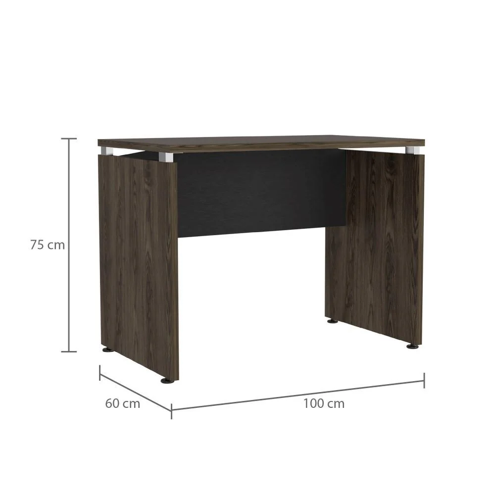 ESCRITORIO CONCEPT 100, WENGUE Y CHOCOLATE, CON AMPLIA SUPERFICE - Image 9