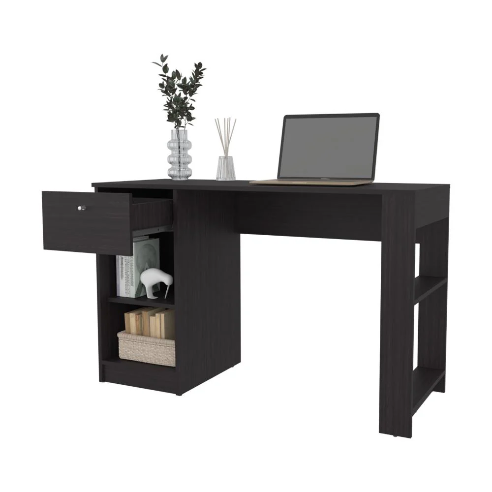 ESCRITORIO ESMERY, WENGUE, CON UN CAJÓN Y FACIL ARMADO ZF - Image 2