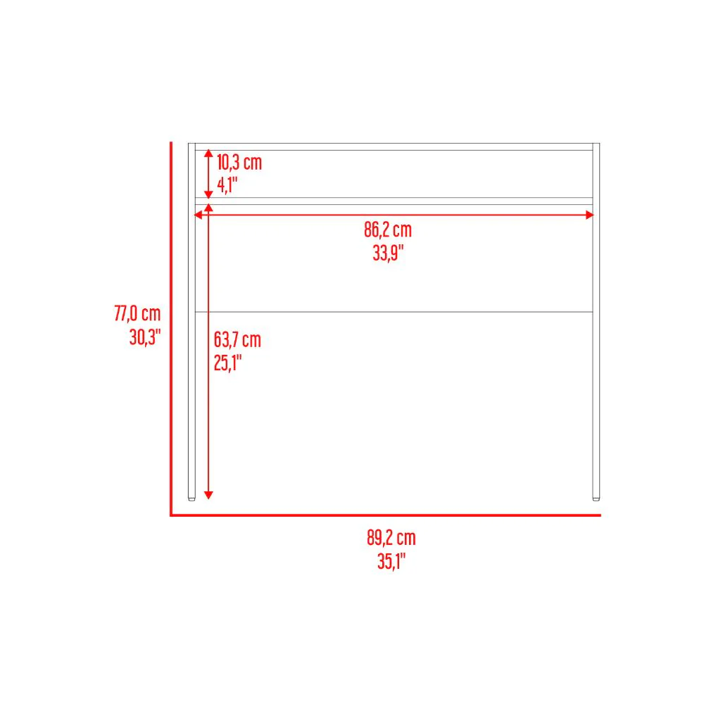 ESCRITORIO ESTELAR, BLANCO DUQUEZA, CUENTA CON UN ENTREPAÑO - Image 8