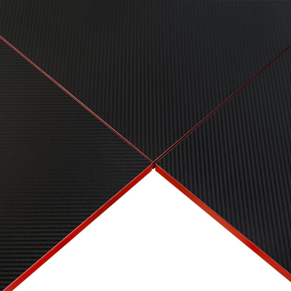 ESCRITORIO GAMER EN L, NEGRO Y ROJO, CUENTA CON ESPACIO PARA MAS DE UNA PANTALLA - Image 14