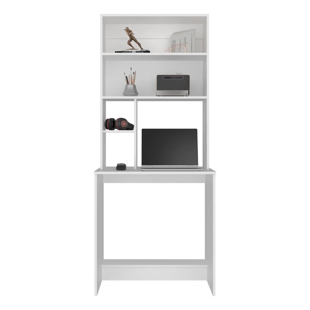 Escritorio Hucth, Kronos Blanco, con Un Cajón Deslizable y Puerta Batiente ZF - Image 2