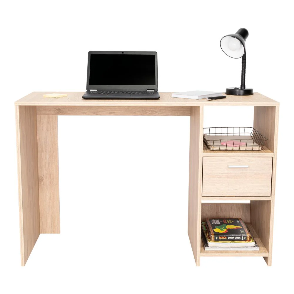 ESCRITORIO TAIRA, BEIGE, CON UN CAJÓN Y DOS ENTREPAÑOS - Image 3