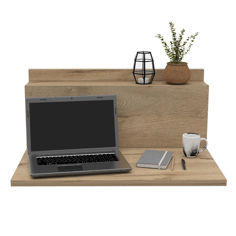 ESCRITORIO TERRA, CAFÉ CLARO, CON AMPLIO ESPACIO Y DISEÑO MINIMALISTA - Image 2