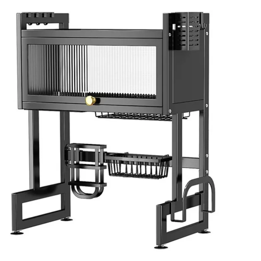 ESCURRIDOR PLATOS COCINA CON GABINETE COLOR NEGRO - Image 8