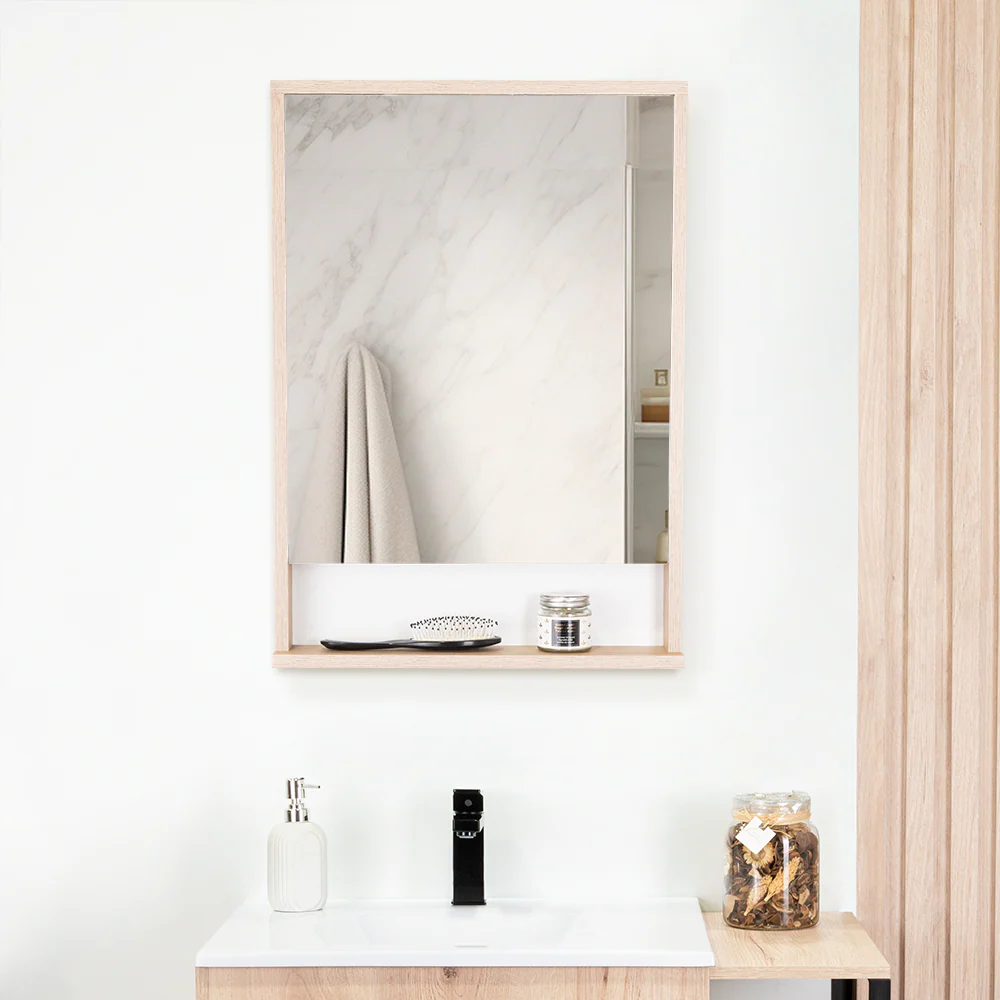 Espejo Rectangular Dakar,  Color Madera Clara - Image 3