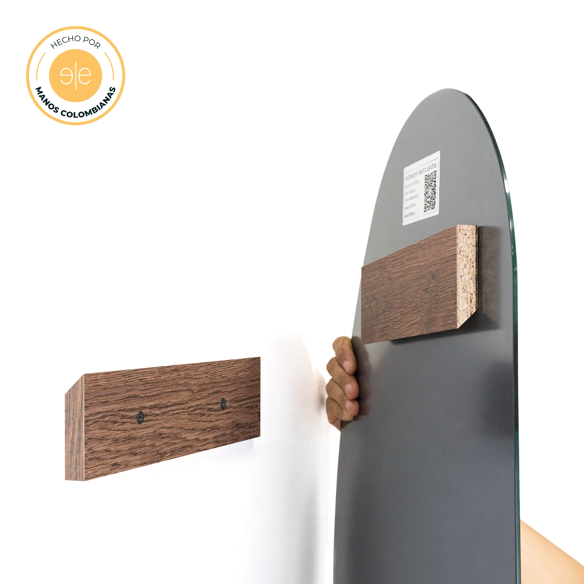 Espejo Rectangular Dakar,  Color Madera Clara - Image 7