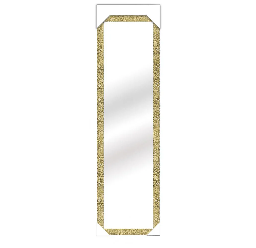 Espejo Rectangular Luzia, con Marco de Poliestireno Gold