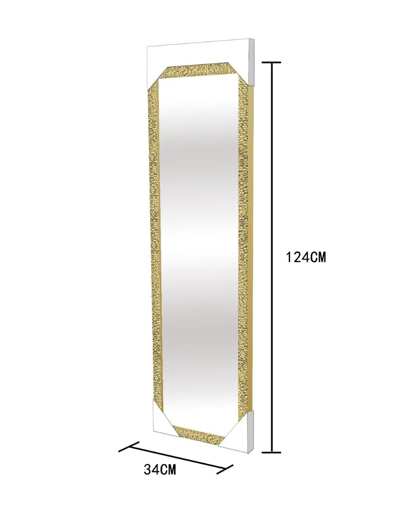 Espejo Rectangular Luzia, con Marco de Poliestireno Gold - Image 6