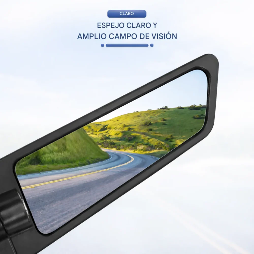 ESPEJO RETROVISOR TIPO ALERÓN DEPORTIVO UNIVERSAL PARA MOTO NAKED - Image 3