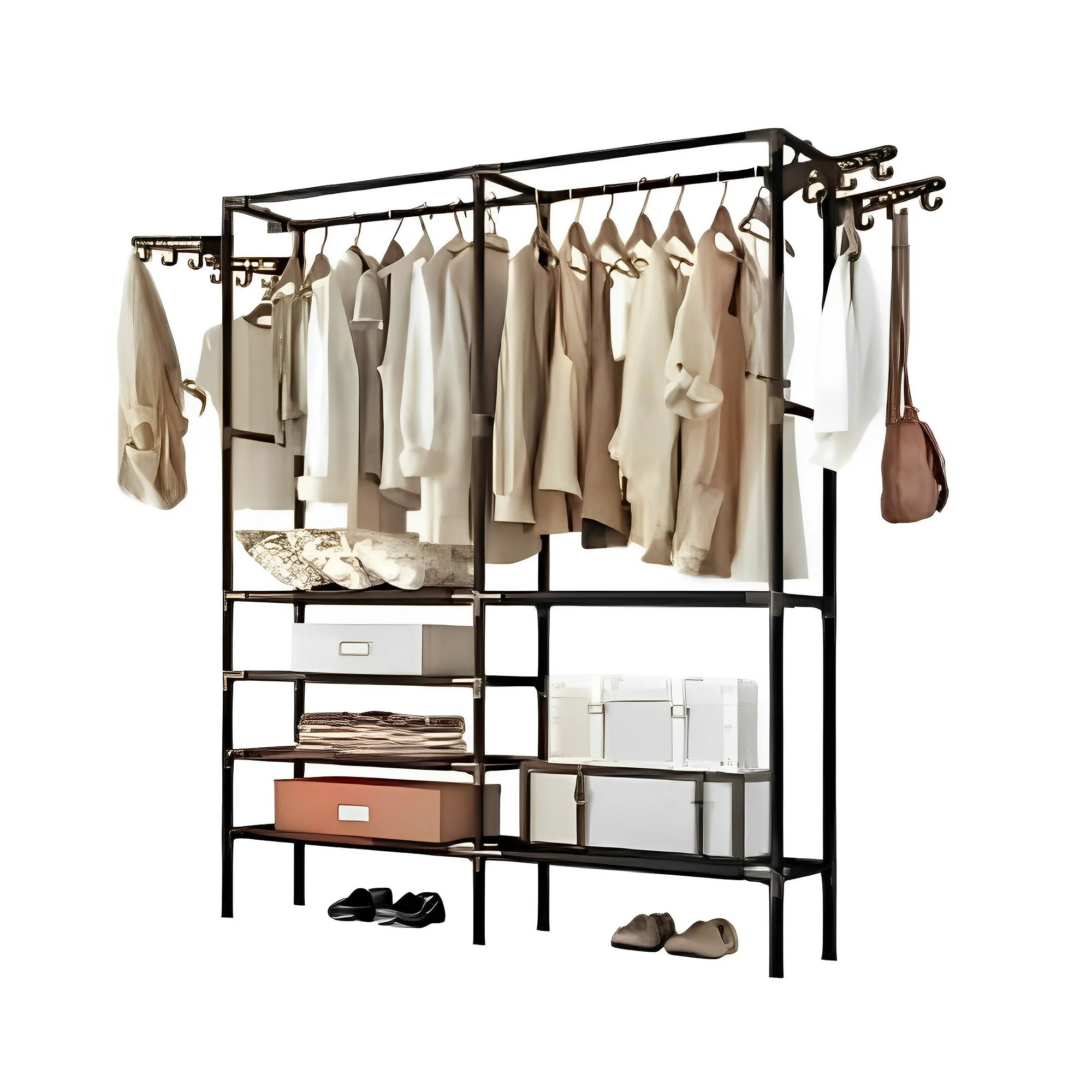 ESTANTE PARA ROPA ORGANIZADOR ZAPATERO Y PERCHERO ALMACENAJE - Image 4