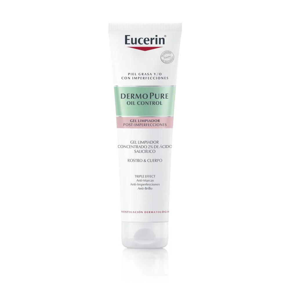 EUCERIN DERMOPURE OIL CONTROL GEL LIMPIADOR POST IMPERFECCIONES X 150ML