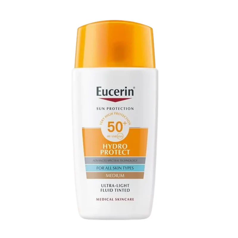 EUCERIN SUN FACIAL HYDRO FLUID TONO MEDIO FPS 50+ X 50ML