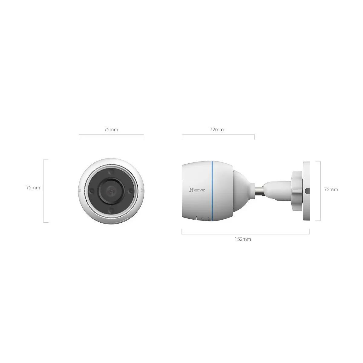 EZVIZ H3C 1K2WFL COLOR (1080P,2.8MM, COLOR) - Image 3