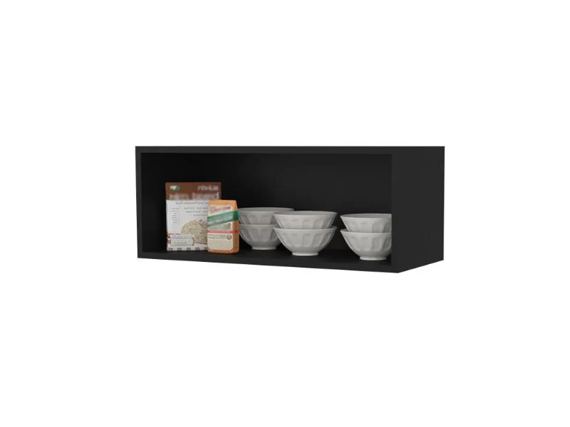 GABINETE AUXILIAR DE COCINA GALAN, WENGUE, CON DISEÑO MODERNO ZF