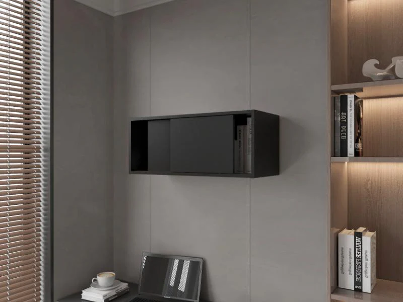 GABINETE AUXILIAR TANIX, WENGUE, CON PUERTAS CORREDIZAS ZF - Image 2
