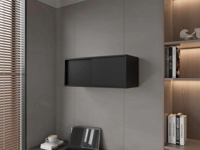 GABINETE AUXILIAR TANIX, WENGUE, CON PUERTAS CORREDIZAS ZF - Image 3