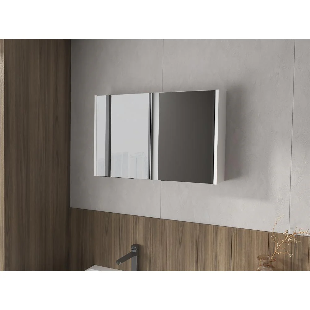 GABINETE DE BAÑO AGNI, BLANCO DUQUEZA, CON DOS PUESTAS Y ESPACIO PARA ALMACENAR OBJETOS ZF - Image 3