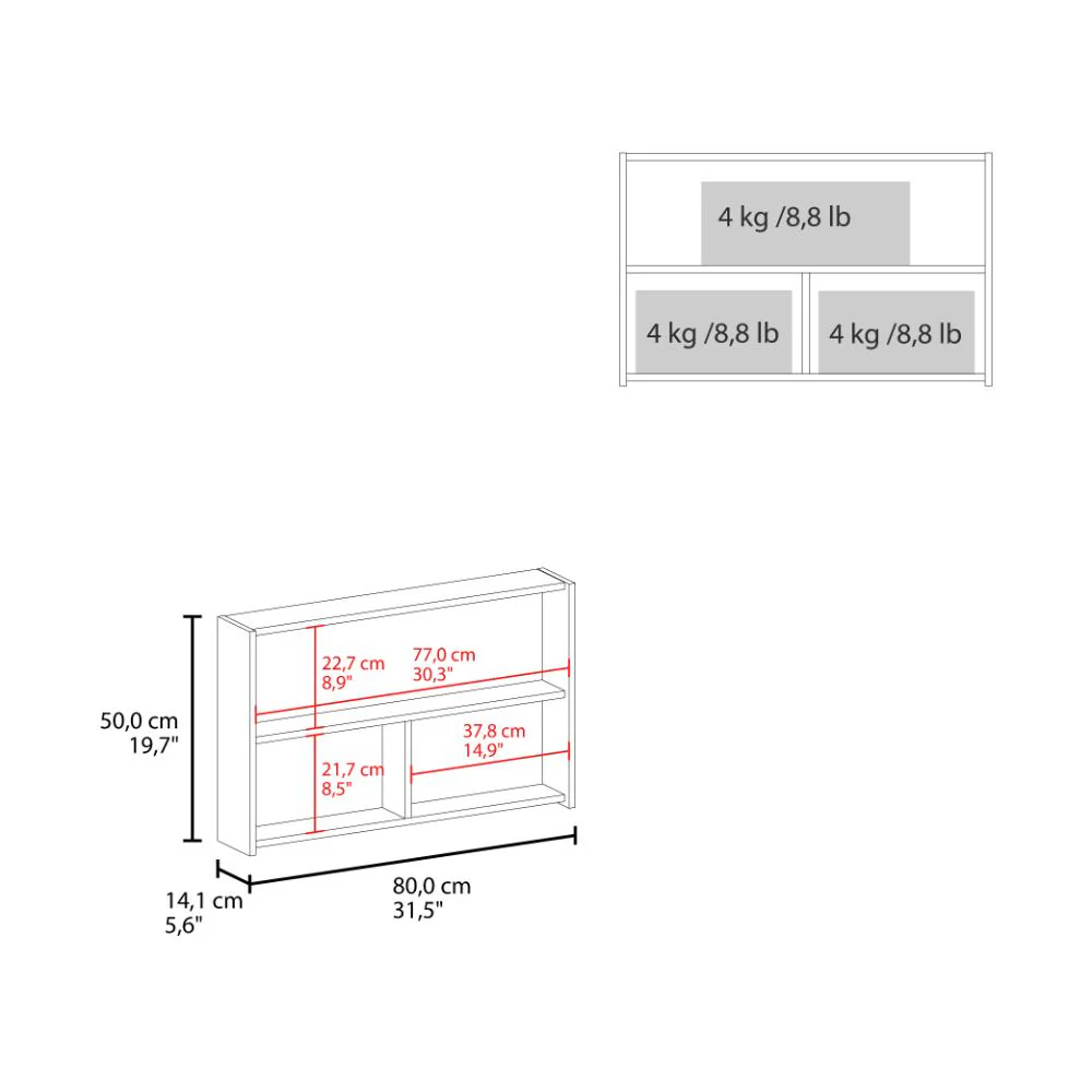 GABINETE DE BAÑO AGNI, BLANCO DUQUEZA, CON DOS PUESTAS Y ESPACIO PARA ALMACENAR OBJETOS ZF - Image 8