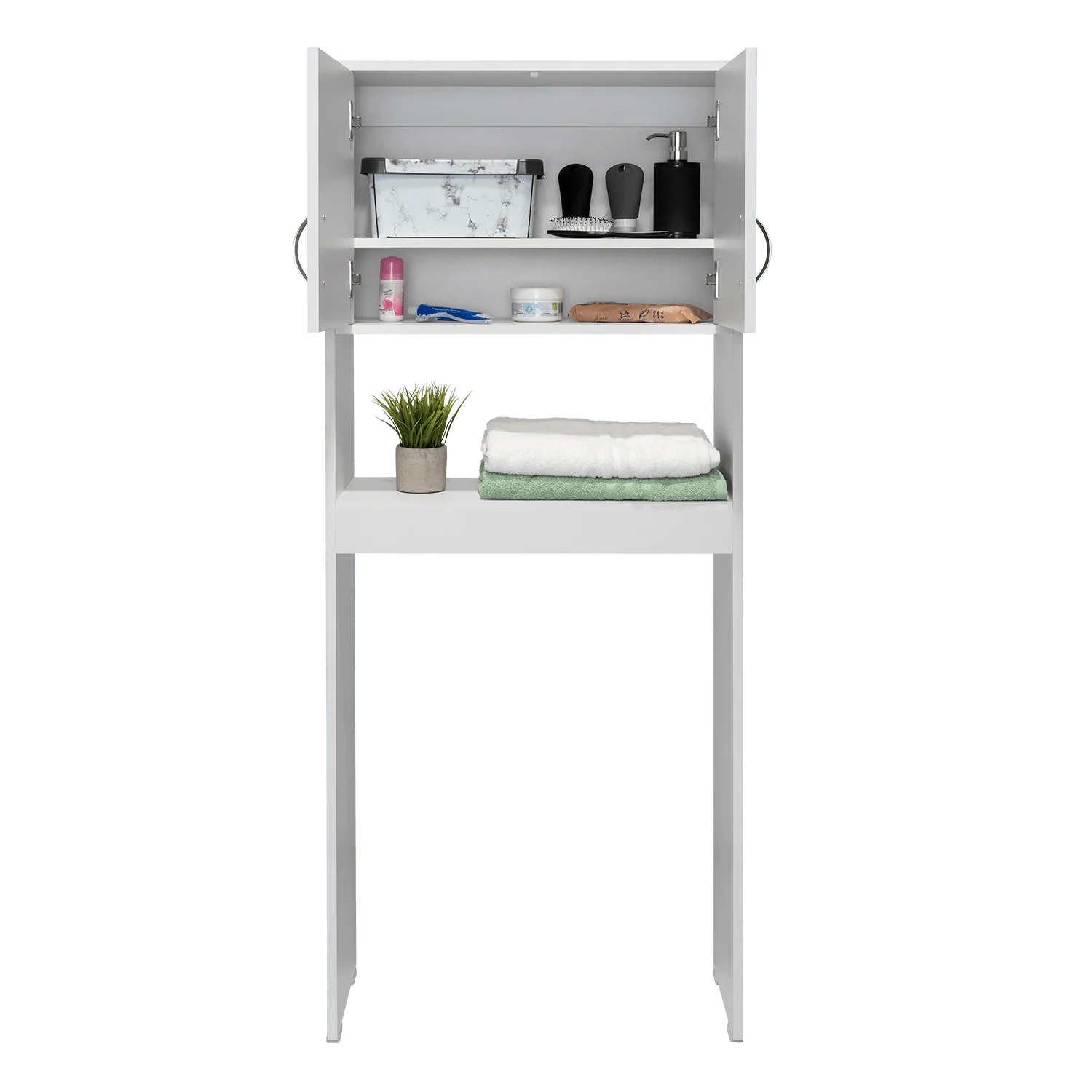 GABINETE DE BAÑO APOLIS, BLANCO, IDEAL PARA AHORRAR ESPACIO - Image 5