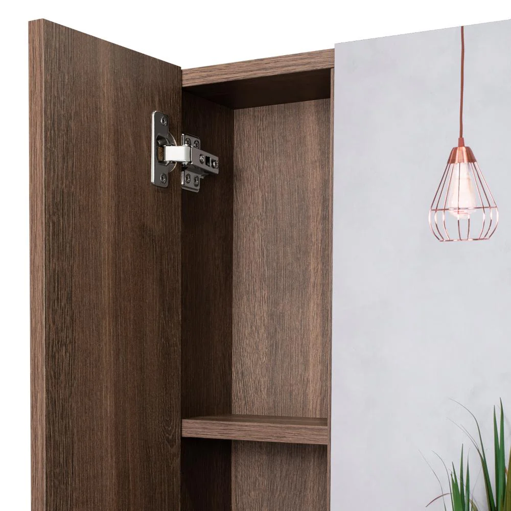 GABINETE DE BAÑO APOLIS, CHOCOLATE, CON PUERTA ESPEJO Y DOS ENTREPAÑOS PARA UBICAR MÚLTIPLES OBJETOS - Image 11