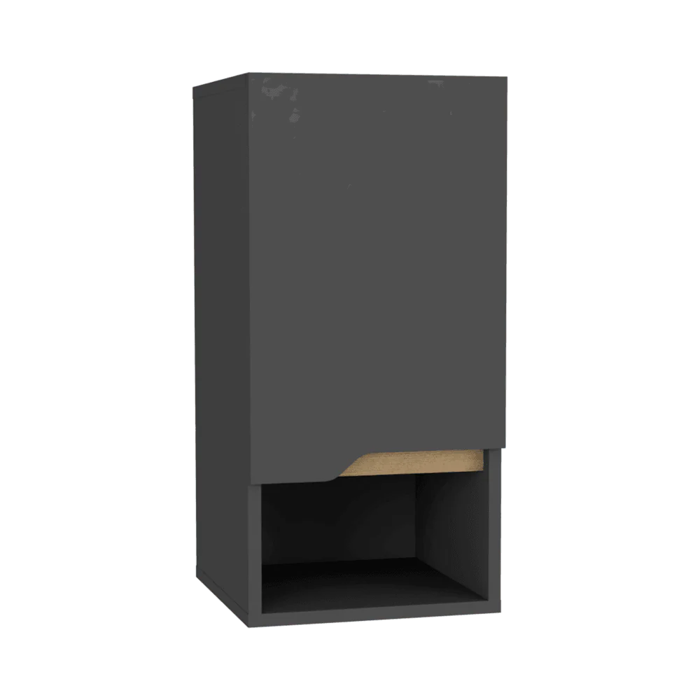 GABINETE DE BAÑO APOLIS, PLATA OSCURO Y CAFÉ CLARO, CON ESPACIO PARA GUARDAR OBJETOS DE ASEO PERSONAL - Image 4