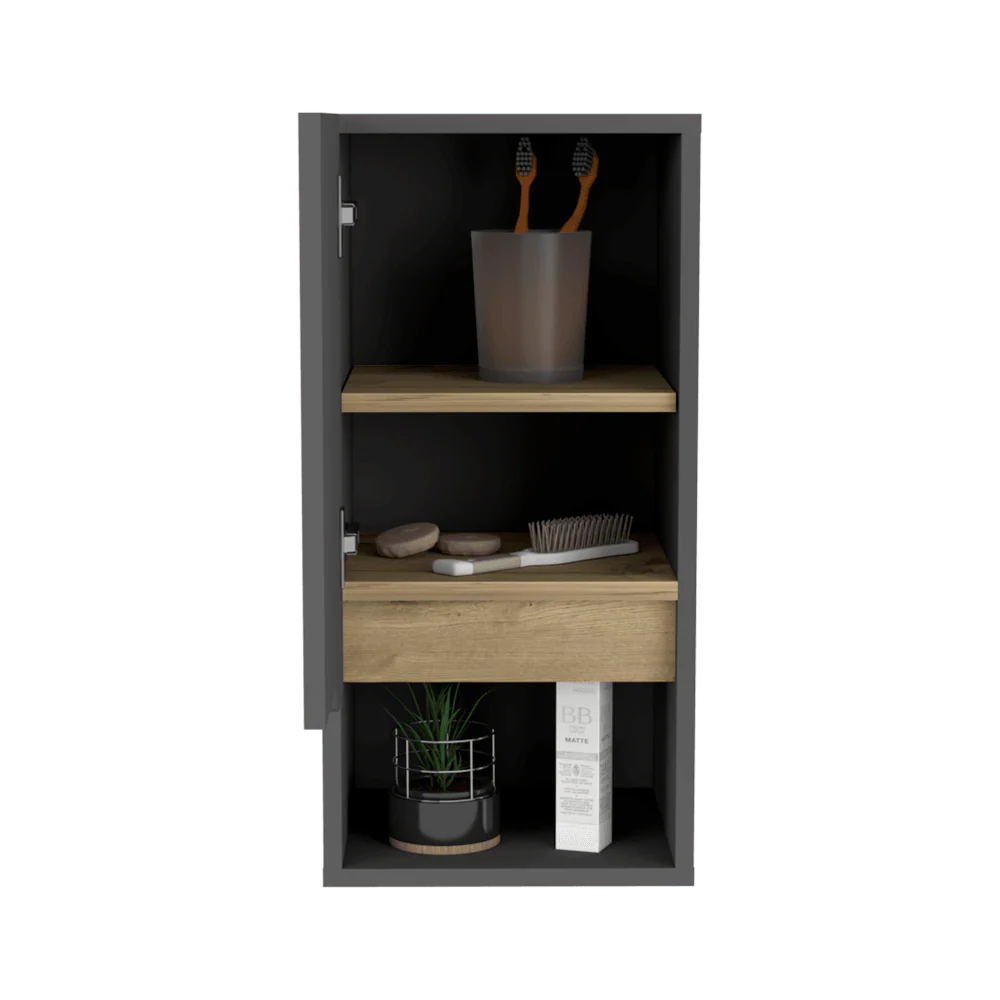 GABINETE DE BAÑO APOLIS, PLATA OSCURO Y CAFÉ CLARO, CON ESPACIO PARA GUARDAR OBJETOS DE ASEO PERSONAL - Image 8