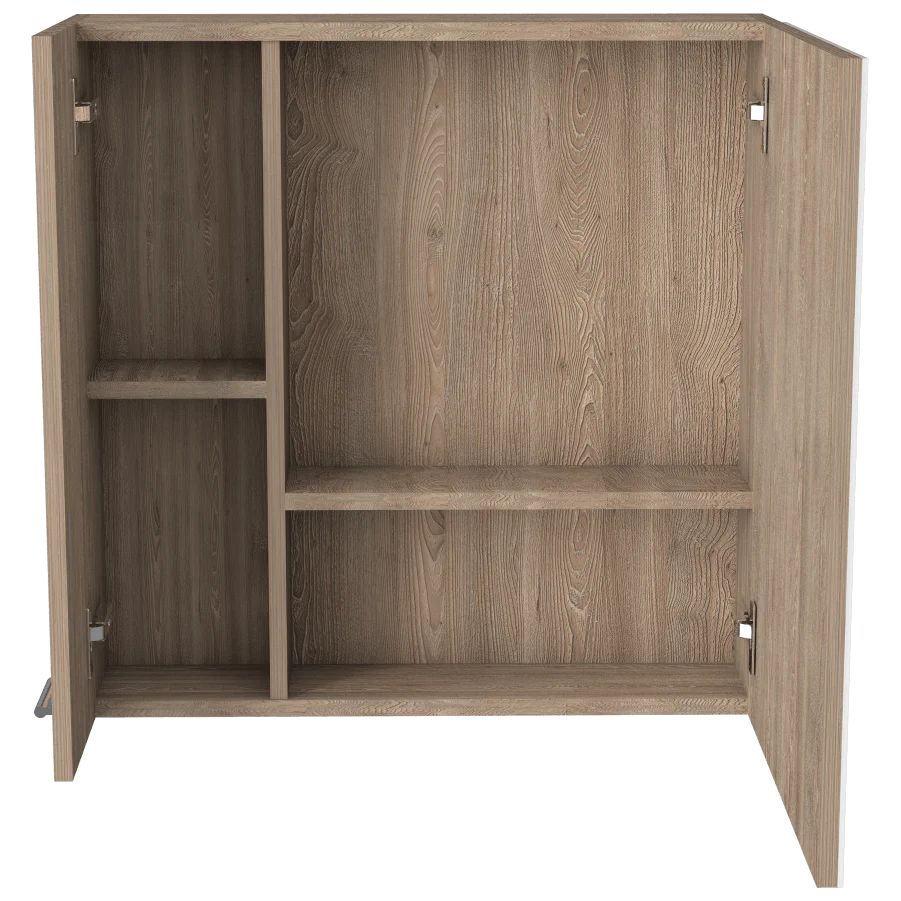 GABINETE DE BAÑO APOLIS, MIEL, CON PUERTA ESPEJO Y DOS ENTREPAÑOS PARA UBICAR MÚLTIPLES OBJETOS - Image 6
