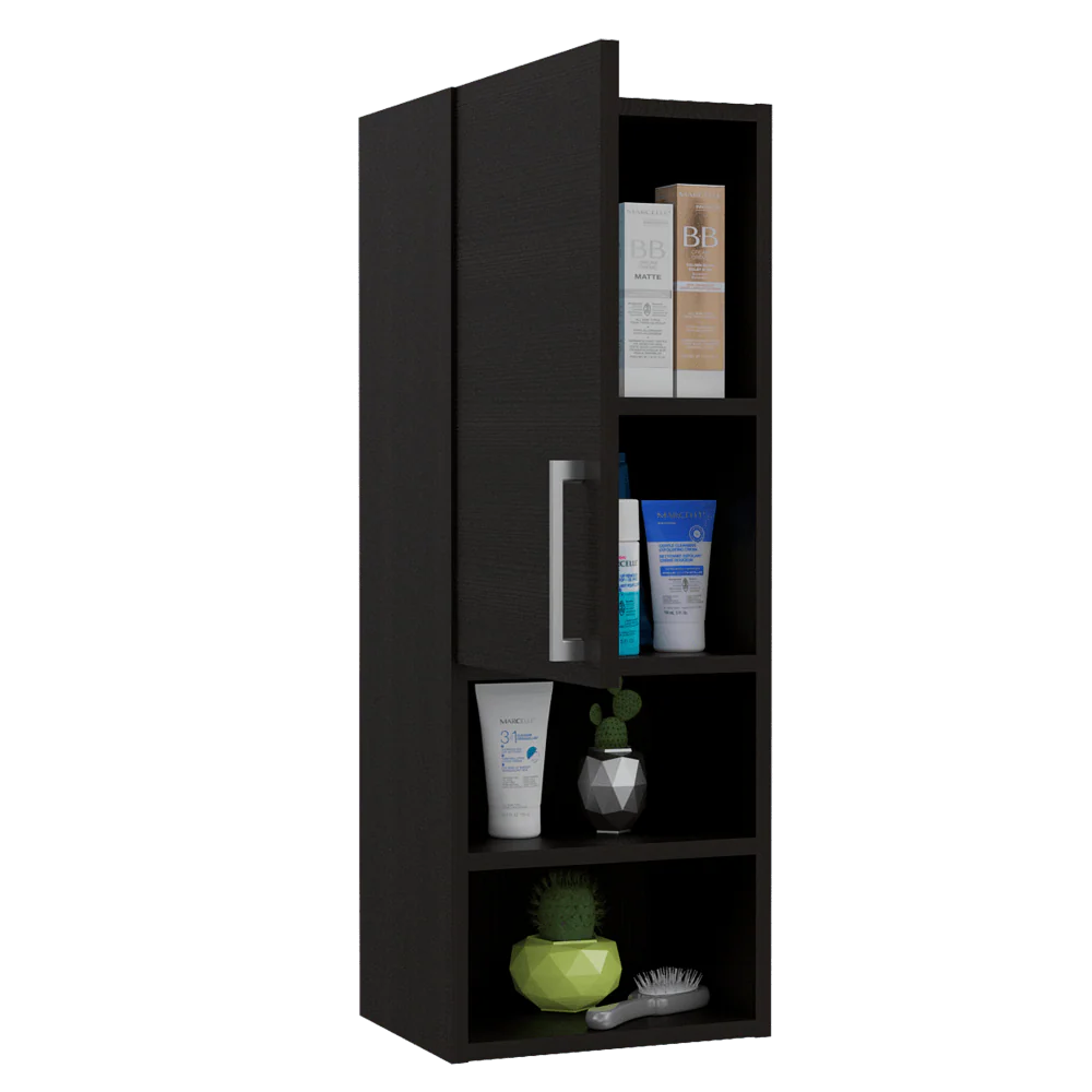 GABINETE DE BAÑO APOLIS, WENGUE, CON ESPACIO PARA GUARDAR OBJETOS DE ASEO PERSONAL